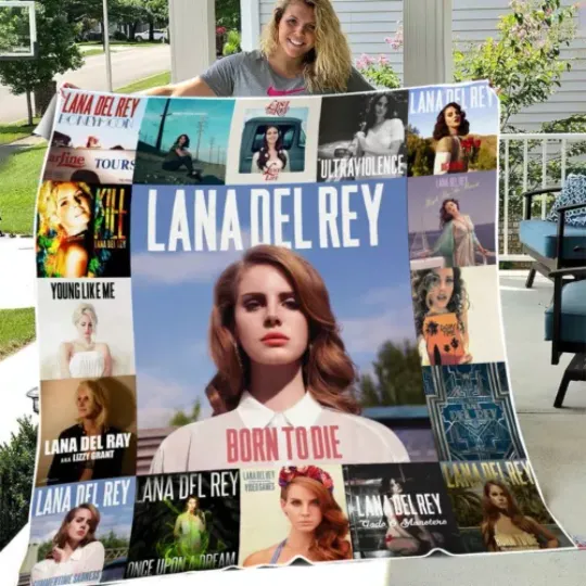 Lana Del Rey Fleece Blanket | Christmas Gift | Gift Idea For Fans