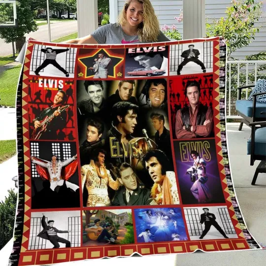 Elvis Presley Fleece Blanket | Christmas Gift | Gift Idea For Fans
