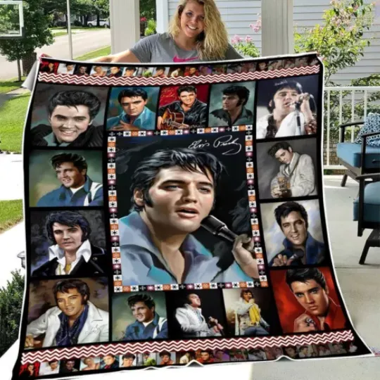 Elvis Presley Fleece Blanket | Christmas Gift | Gift Idea For Fans
