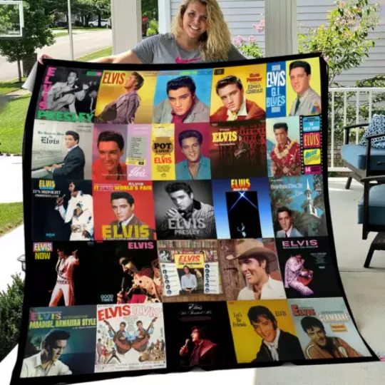 Elvis Presley Fleece Blanket | Christmas Gift | Gift Idea For Fans