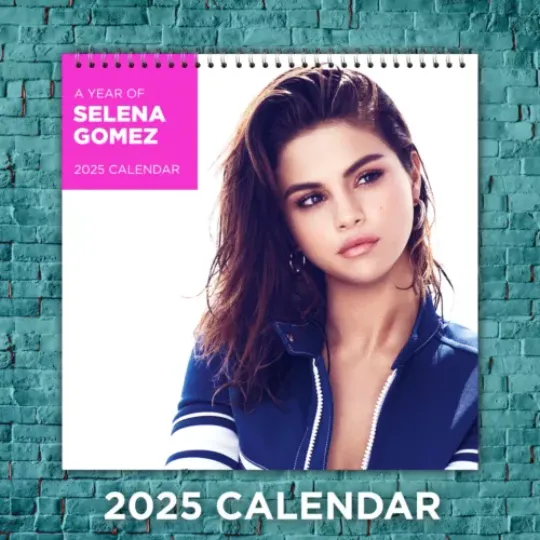 Selena Gomez 2025 Music Calendar, 12-Month Celebrity Wall Calendar, Fan Gift