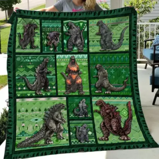 god zilla Collection Art Fleece Blanket | Christmas Gift | Gift Idea For Fans