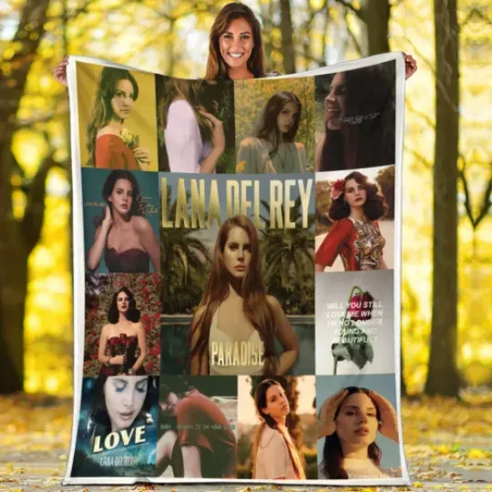 Lana Del Rey Fleece Blanket | Christmas Gift | Gift Idea For Fans