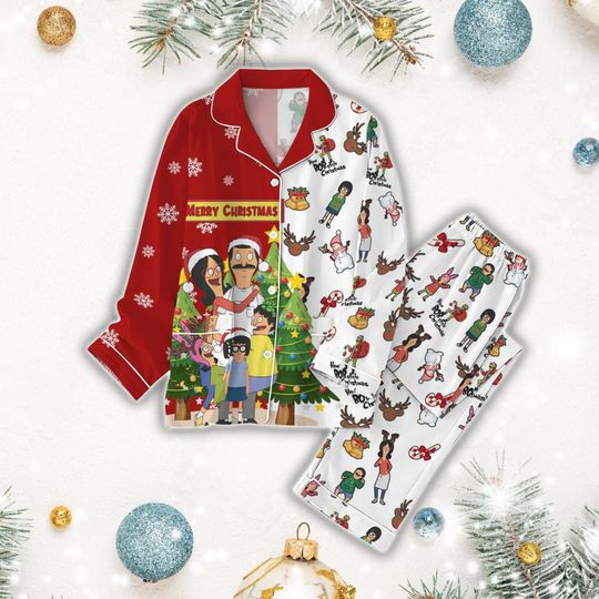 Bobs Burgers Christmas Pajamas Set, How Bob Stole Christmas Holiday Pajamas, Bob Belcher Family Pajamas, Fine I'll Go Matching Pajamas