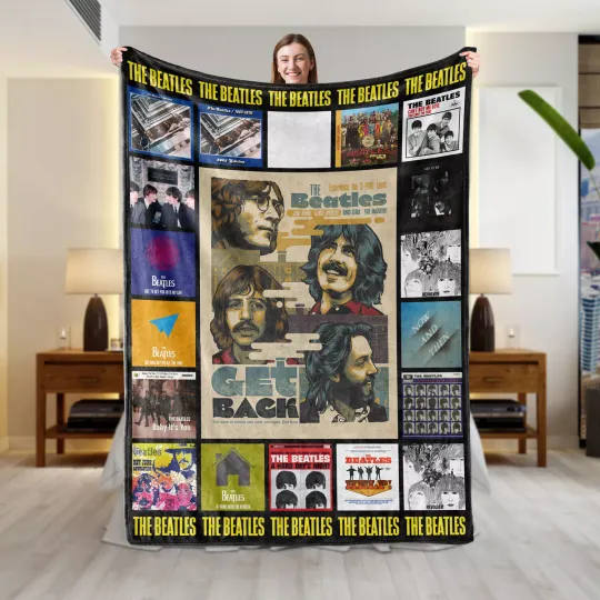 The Beatles Sherpa Blanket Ultimate Cozy Gift for Music Lovers Best Comfort