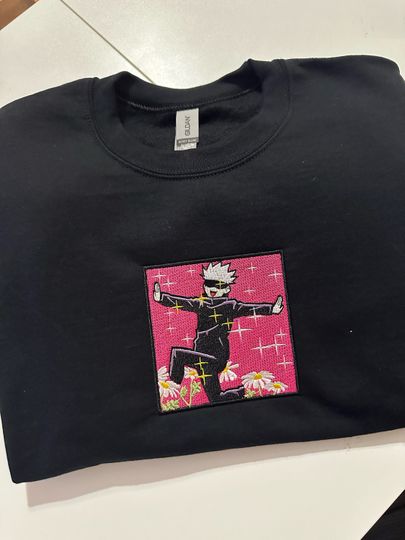 Gojo Jujitsu K.aisen Embroidered Crew Neck sweater