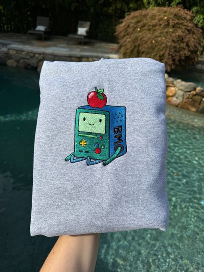 Adventure Time Anime Embroidered Jacket, Cartoon Character Clothing, Unique Anime Gift, Embroidered Hoodie, Cosplay Outfit