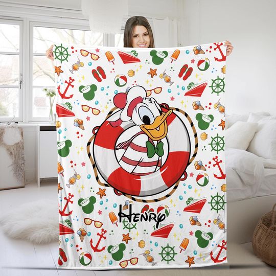 Personalized All Characters Very Merrytime Cruises Disney Christmas Cruise Blanket, Mickey & Friends Xmas Trip, Family Cruise 2024