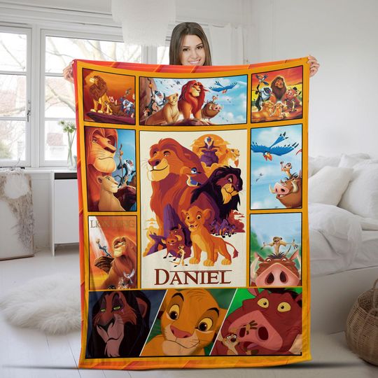 Disney The Lion King Blanket/Disney Lion King Blanket/Lion King Blanket/WDW Disneyland Birthday Blanket/Hakuna Matata Blanket