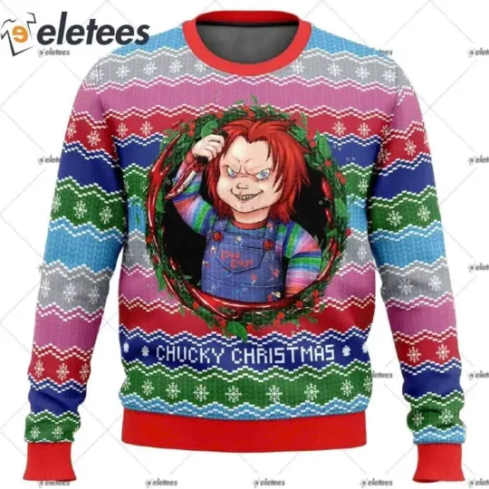 Chucky Christmas Ugly Christmas Sweater - Horror Festive Collection