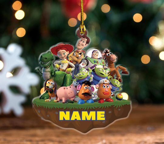 Custom Toy Story Christmas Ornament, Toy Story Ornament, Buzz Lightyear Ornament, Christmas Ornament, Woody Ornament,Christmas Tree
