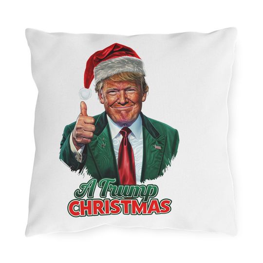 "A Trump Christmas" Throw Pillow | Christmas Pillow | Christmas Decor