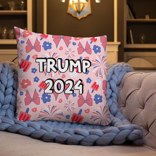 Trump 2024 Throw Pillow | Christmas Pillow | Christmas Decor