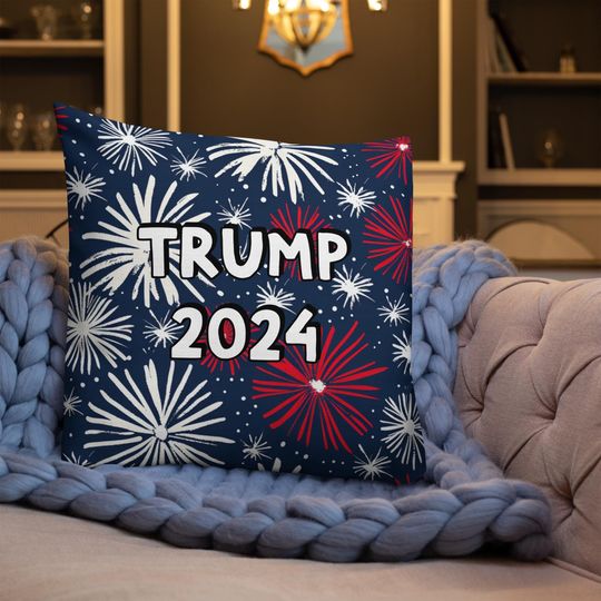 Trump 2024 Throw Pillow | Christmas Pillow | Christmas Decor