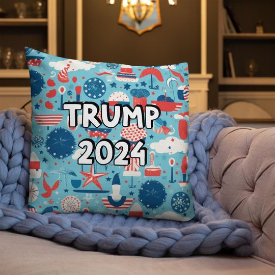 Trump 2024 Throw Pillow | Christmas Pillow | Christmas Decor