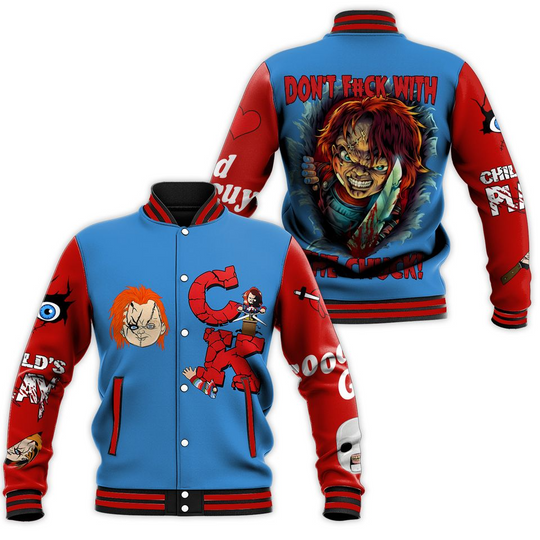 Chucky Dont Fck With The Chucky Baseball Jacket