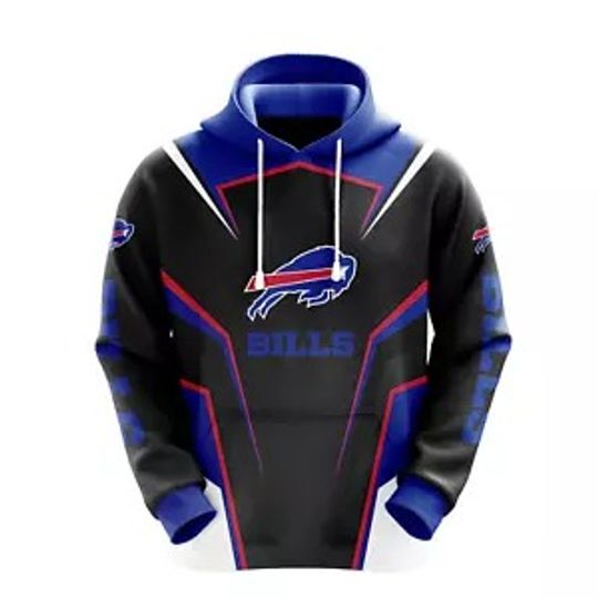 Buffalo Bills Men's Hoodie Casual Pullover Sweatshirts Jacket Hooded Xmas Gifts