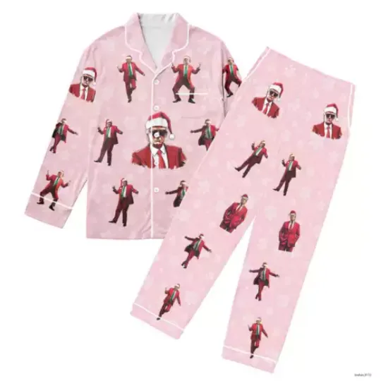 Christmas Trump Pajamas Set Family, Trump Pajama Pants Bottoms Republican Gift