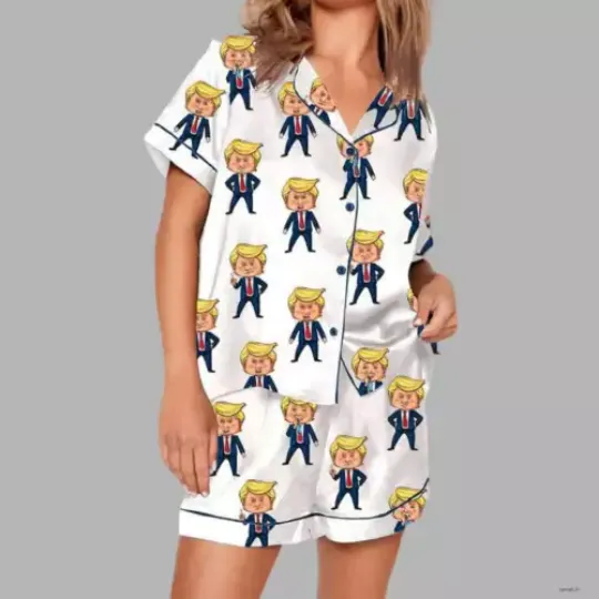 Trump Save America Pajama Set Short Sleeve Unisex Size