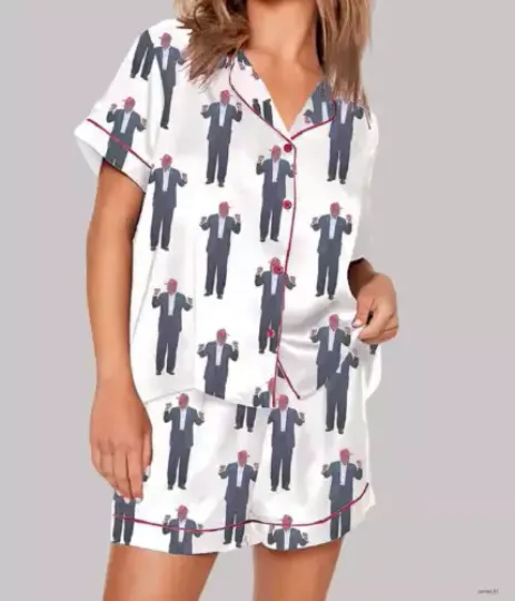 Trump We Won 47 Pajama Set For Women Short Sleeve Unisex Size