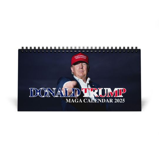 Donald J Trump Desktop Calendar 2025 | MAGA (USA)