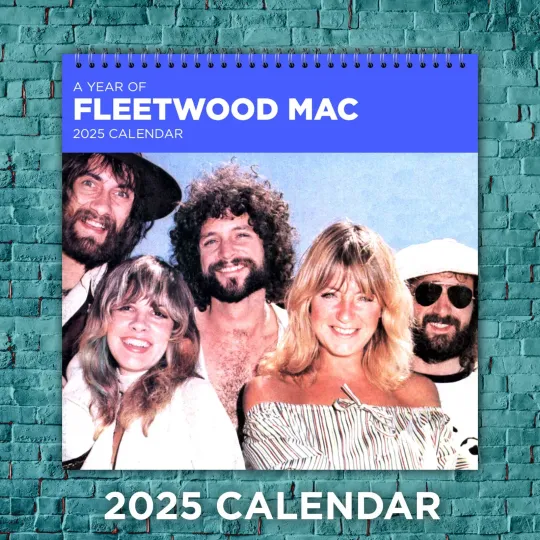Fleetwood Mac 2025 Classic Rock Calendar, 12-Month Band Wall Calendar