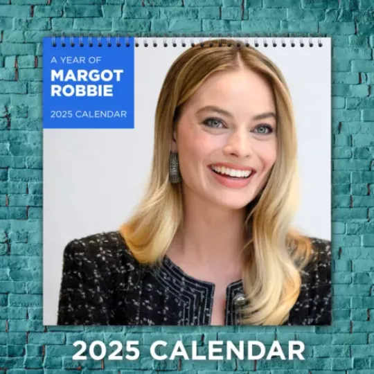 Margot Robbie 2025 Hollywood Stars Calendar, 12-Month Actress Wall Calendar