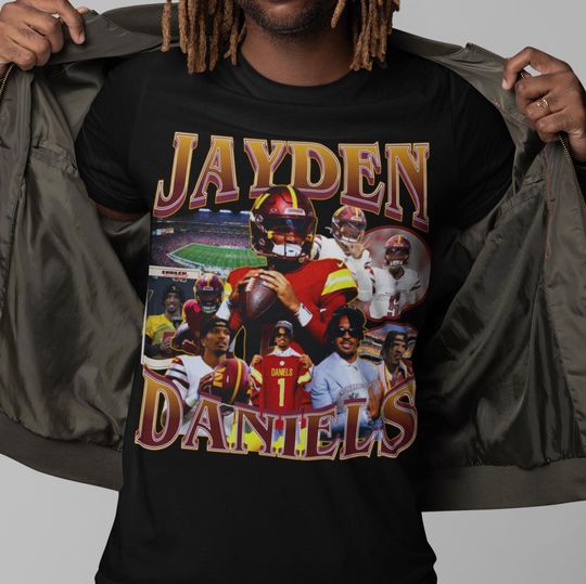Jayden Daniels T-Shirt, Football T-Shirt, Graphic Football Tee