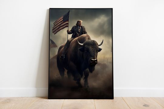 Donald Trump fan art, Donald Trump poster, Patriotic Art, Americana