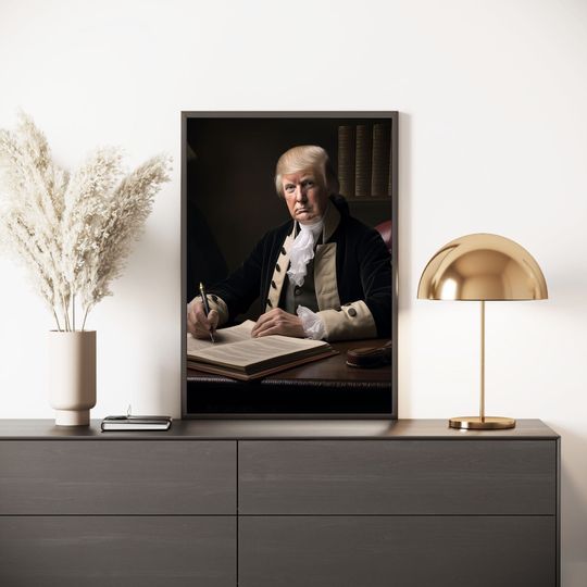 Donald Trump as a Founding Father  Poster