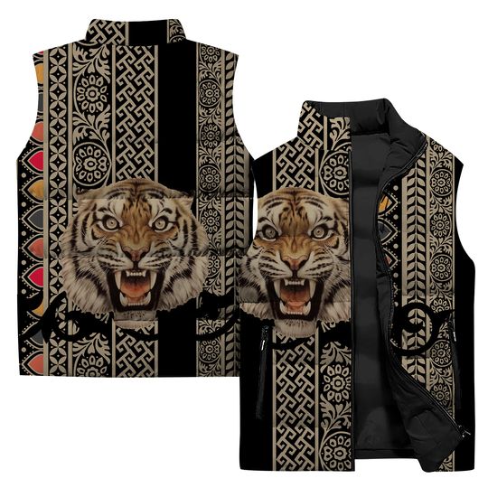 Tiger Sleeveless Jacket | Casual Winter Clothing | Gift Idea