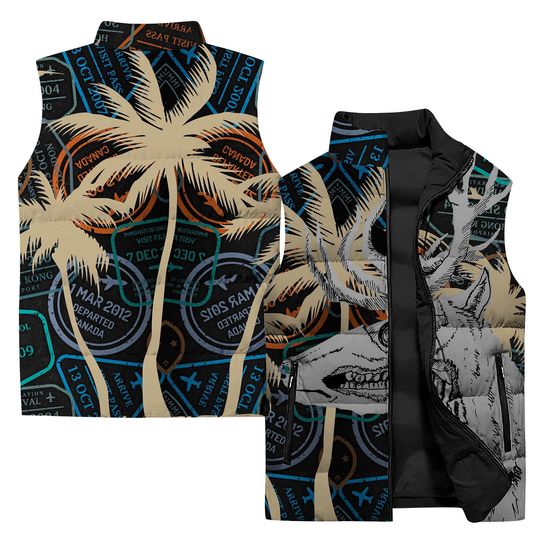 Skull Sleeveless Jacket | Casual Winter Clothing | Gift Idea