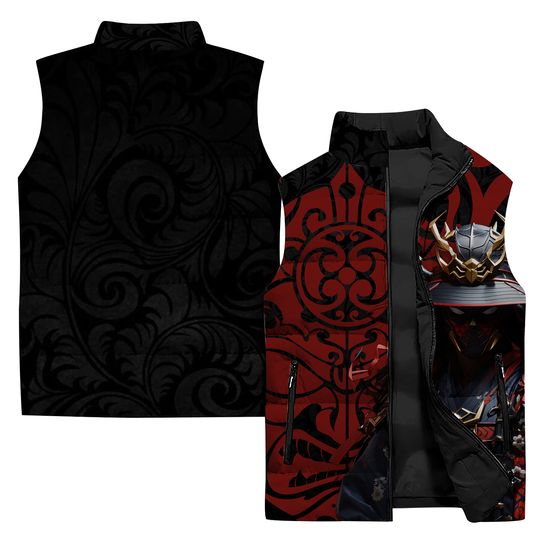 Demon Scary Sleeveless Jacket | Casual Winter Clothing | Gift Idea