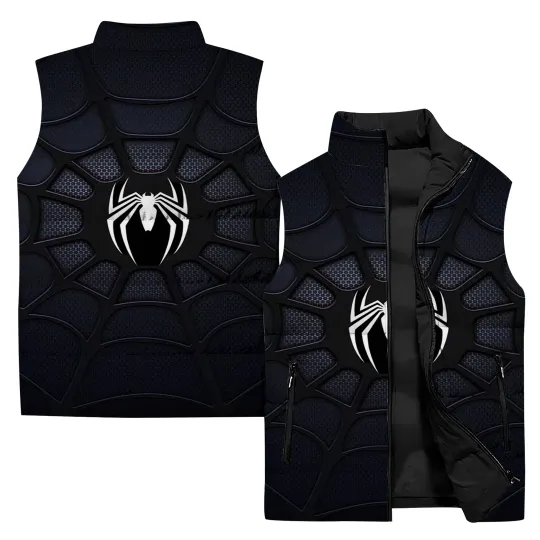 Spider Sleeveless Jackets, Casual Winter Clothing | Gift Idea
