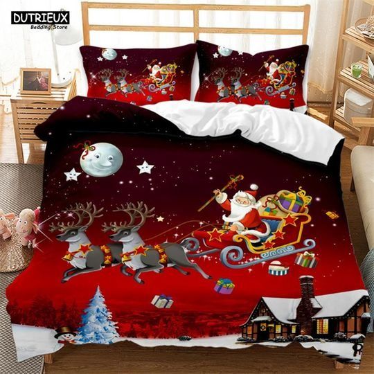 Christmas Santa Bedding Set