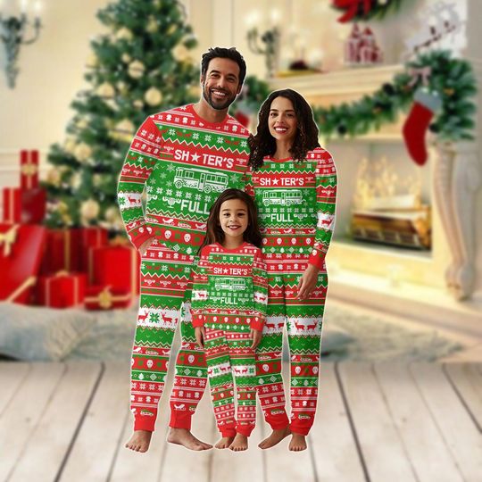Christmas Shitters Full Family Pajamas, National Lampoon Matching Pajamas Set, Christmas Movie Holiday Pajamas, Kids Christmas Pjs