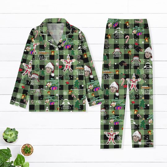 Clark Griswold Christmas Pajamas, Griswolds Tree Farm Pajamas Set, You Serious Clark Pjs Christmas, Christmas Vacation Shirt