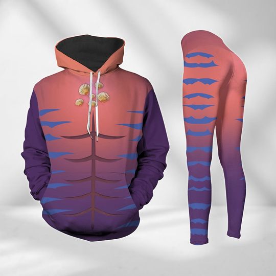 Tamatoa Moana Costume Hoodie, Tamatoa Moana Leggings, Moana Movie Characters Cosplay, Disney Costume For Her, Disney Villain Yoga Pants