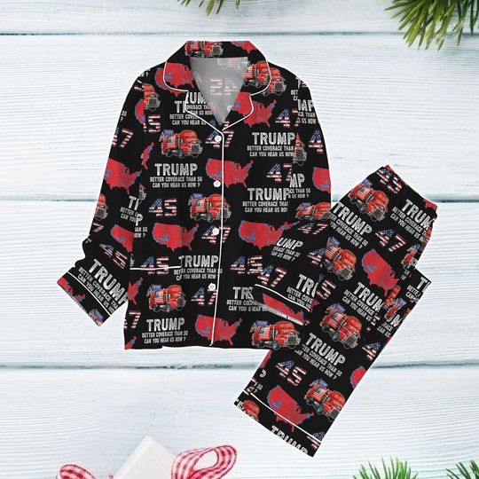 Trump Vance Xmas Pajamas, Trump President Christmas Pajamas, Trump Maga 2024 Xmas Pajamas, Donald Trump 45 47 Holiday Pajamas