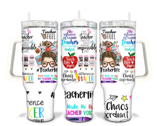Teacher Life 40oz Quencher Tumbler