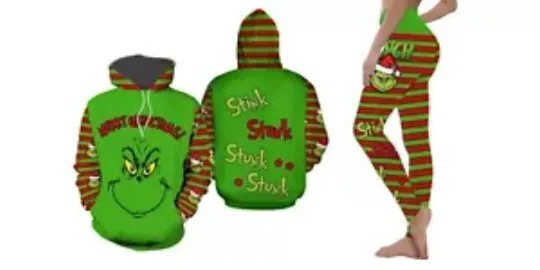 funny character Christmas-For Women Hoodie Leggings Set