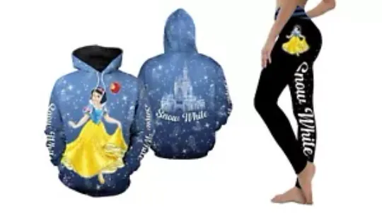 Snow White-For Women Hoodie Leggings Set