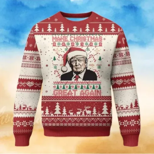Trump Dancing Make Christmas Great Again Ugly Sweater