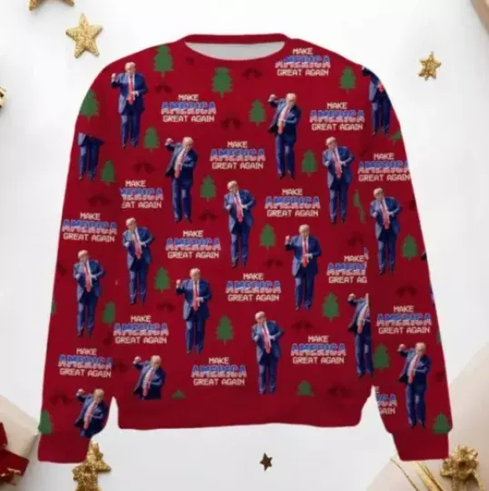 Make America Great Again Funny Trump Dancing Ugly Sweater