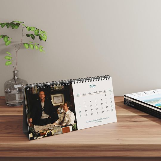 2025 House MD Desk Calendar | 2025 Desk Calendar | Dr. Gregory House | 2025 Calendar | TV Show Calendar | Hugh Laurie