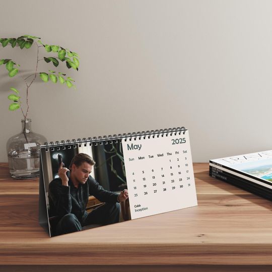 2025 Leonardo DiCaprio Desk Calendar | 2025 Desk Calendar | Leonardo DiCaprio | Movie Calendar | 2025 Calendar | Inception | Titanic