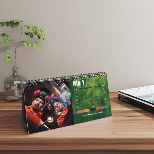 2025 Breaking Bad Desk Calendar | 2025 Desk Calendar | Breaking Bad | 2025 Calendar | TV Show Calendar | Walter White | Heisenberg