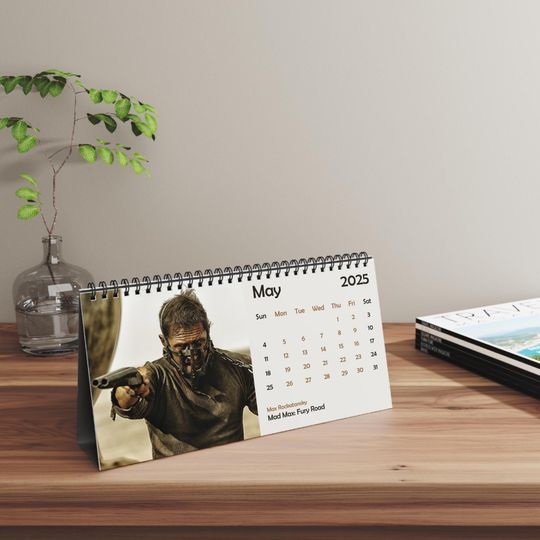 2025 Tom Hardyy Desk Calendar | 2025 Desk Calendar | Tom Hardyy | Movie Calendar | 2025 Calendar | Venom | Alfie Solomons | Mad Max