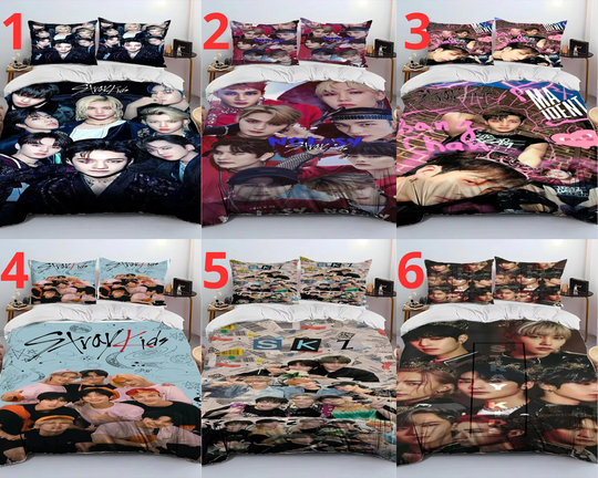 3D Stray Kids Kpop Singer Star Bedding Set