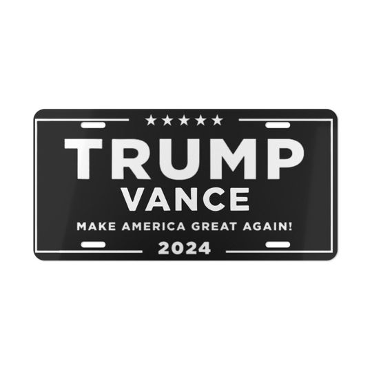 Trump Vance Make America Great Again! 2024 License Plate | Car Accessories
